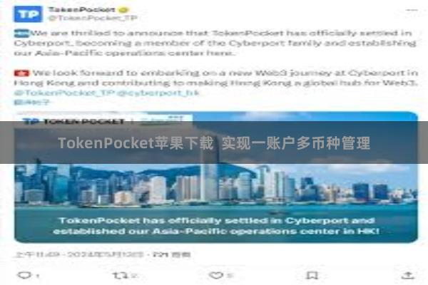 TokenPocket苹果下载  实现一账户多币种管理